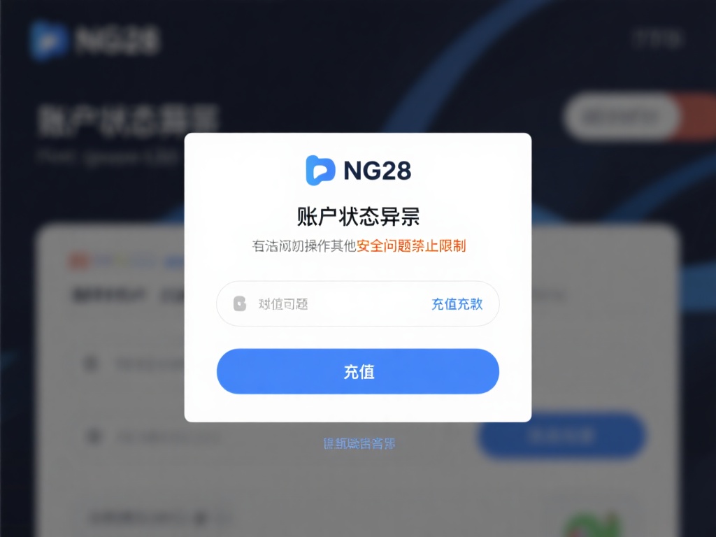 NG28账户充值失败解决方法与注意事项 账户状态异常
如果你的NG28账户因为违规操作或
